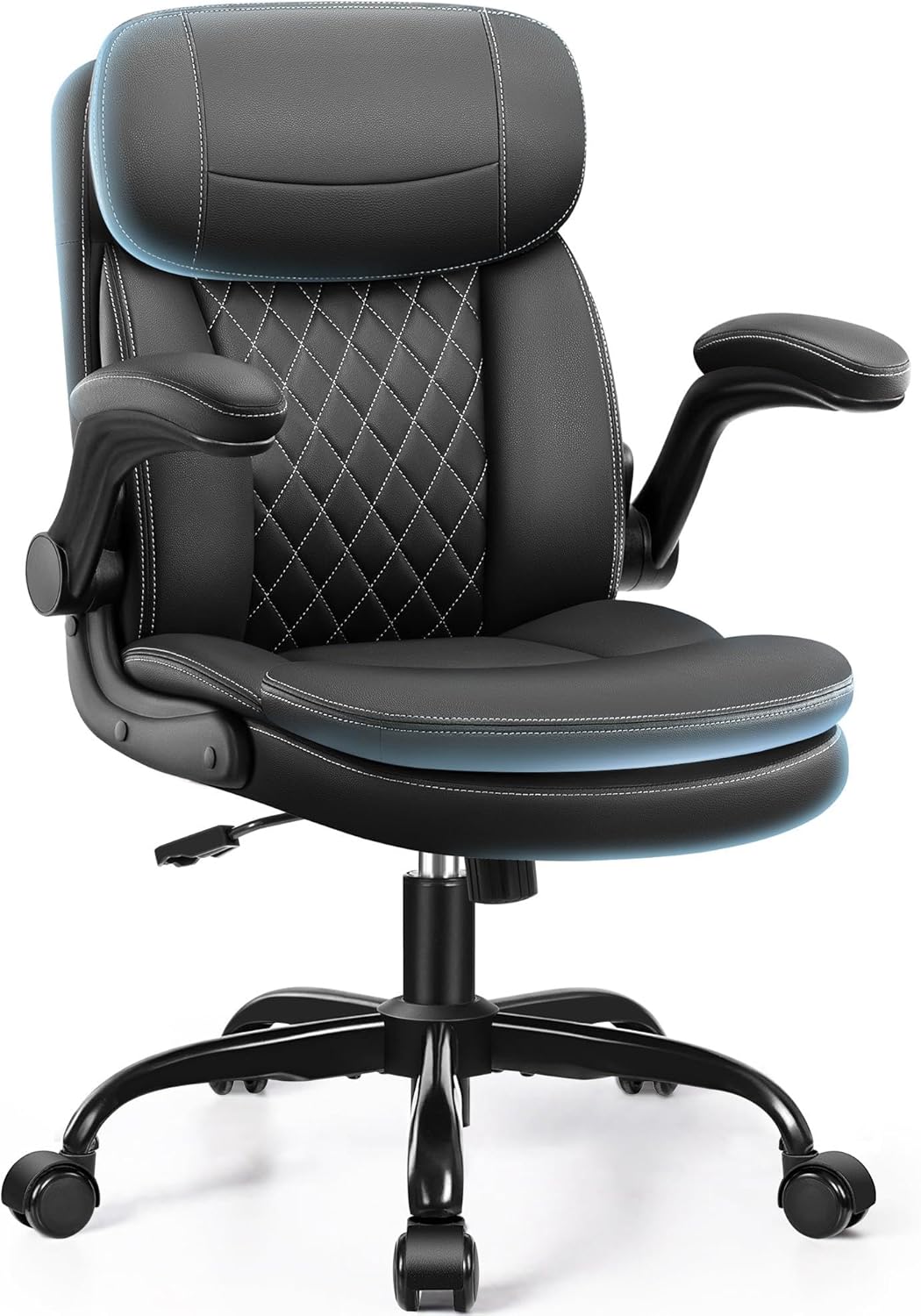 Ergonomic Office Chair - Ergonomischer Bürostuhl mit doppellagigem Kissen, hochklappbaren