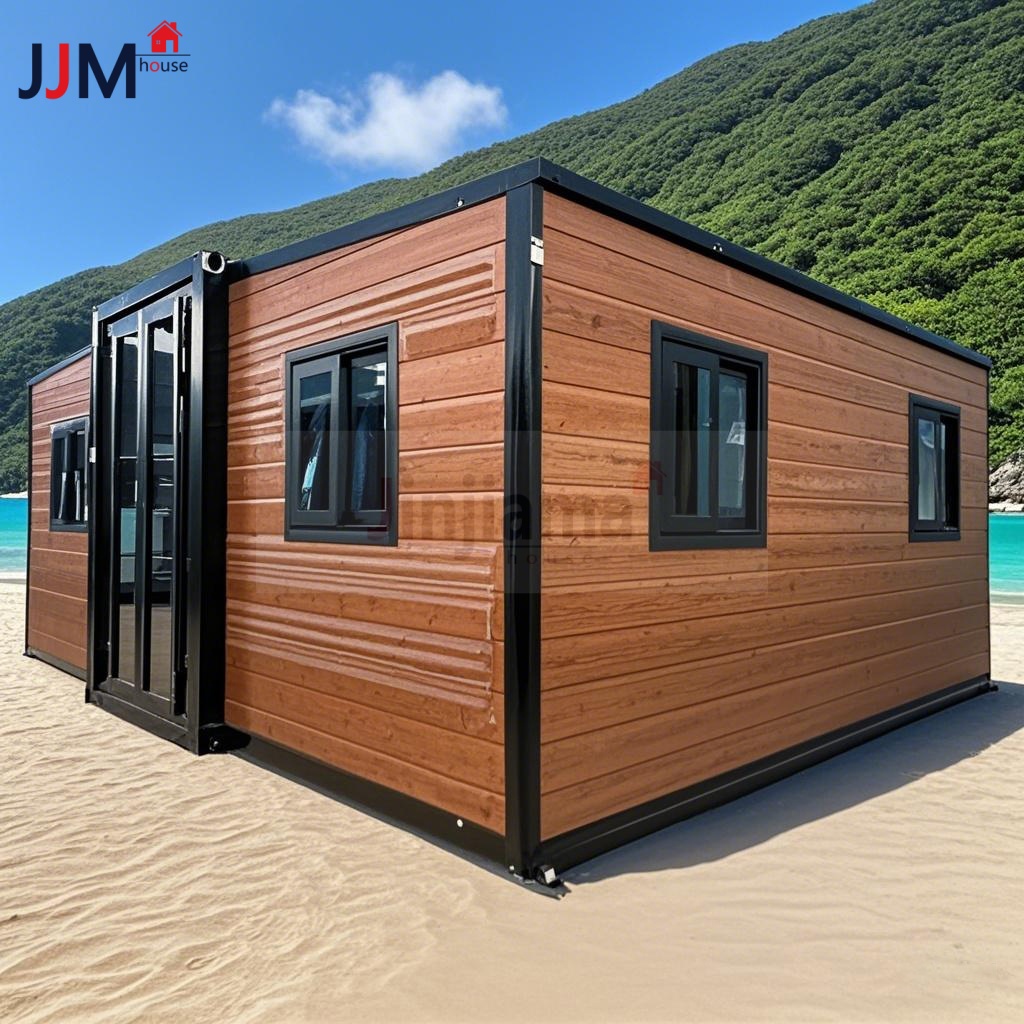 Home Office Or - Maßgefertigtes, vorgefertigtes 40-Fuß-Containerhaus, erweiterbares Luxus-Tiny-House mit
