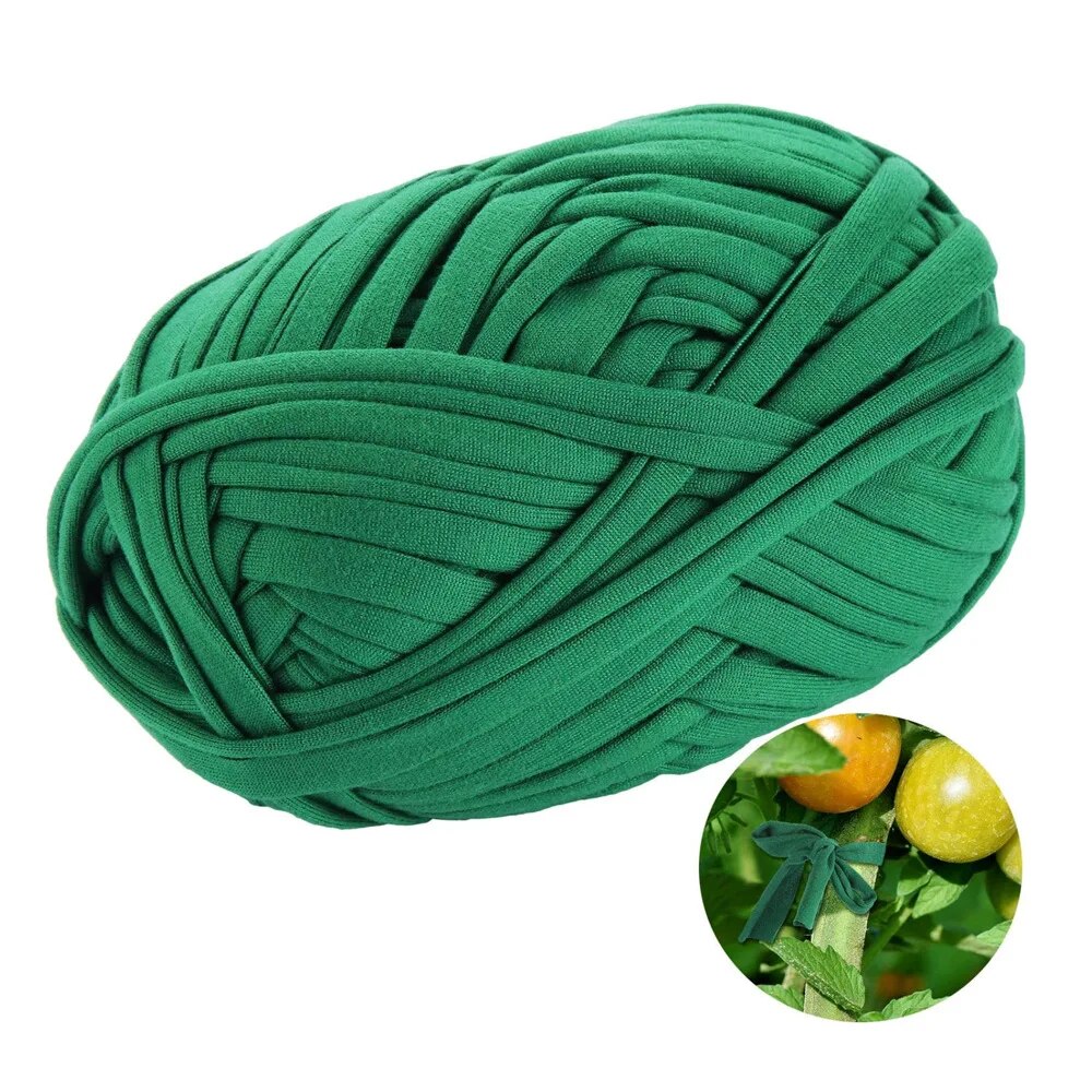 Home Office Layout - 1 Stück grüner Gartenseil-Stoffstreifen, Pflanzenstützbinder zum