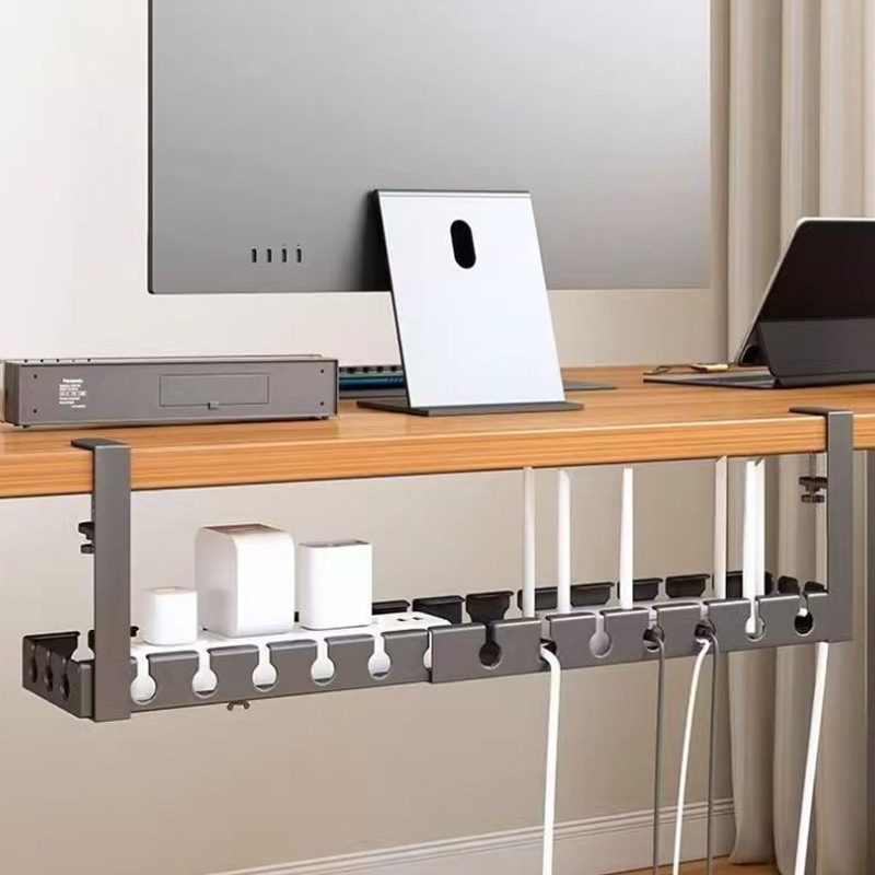 Home Office Work Table - Kabel-Organizer unter dem Tisch, kein Stanzen,