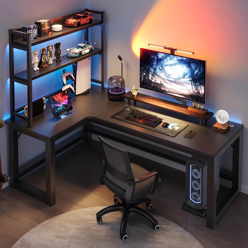Home Office Work Table - Computertisch Ecktisch für Zuhause, Arbeitstisch, Büro-Schreibtisch,