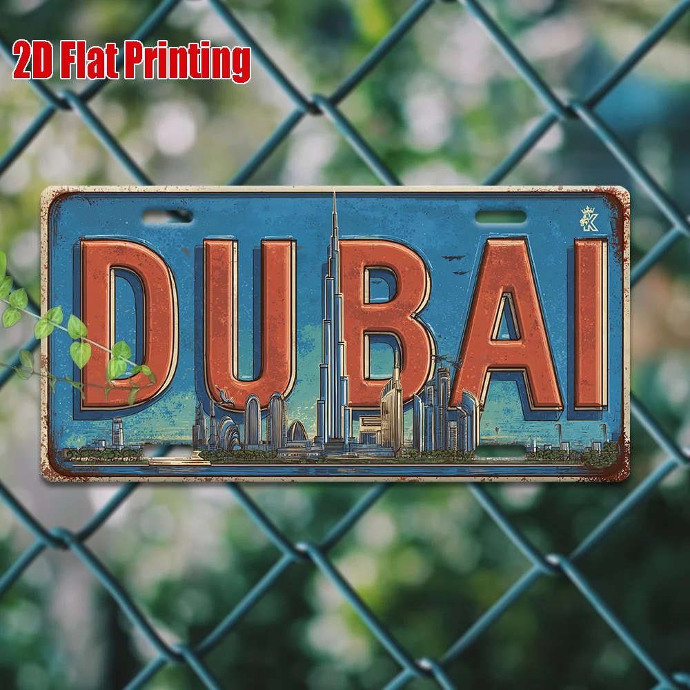 Home Office Dubai - 2D Flaches Dubai VAE Skyline Vintage
