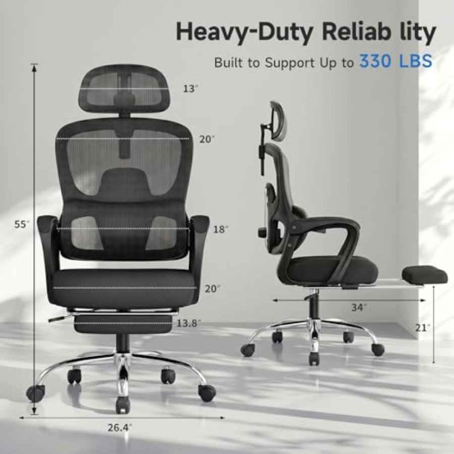 Ergonomischer Bürostuhl mit Fu – Ergonomic Office Chair Bewertung und Preis