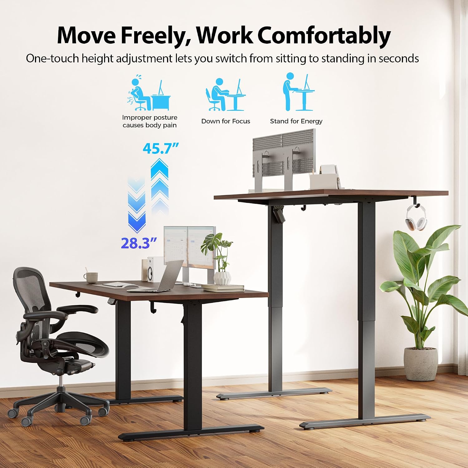 Elektrischer Stehschreibtisch, – Home Office Work Table Bewertung und Preis