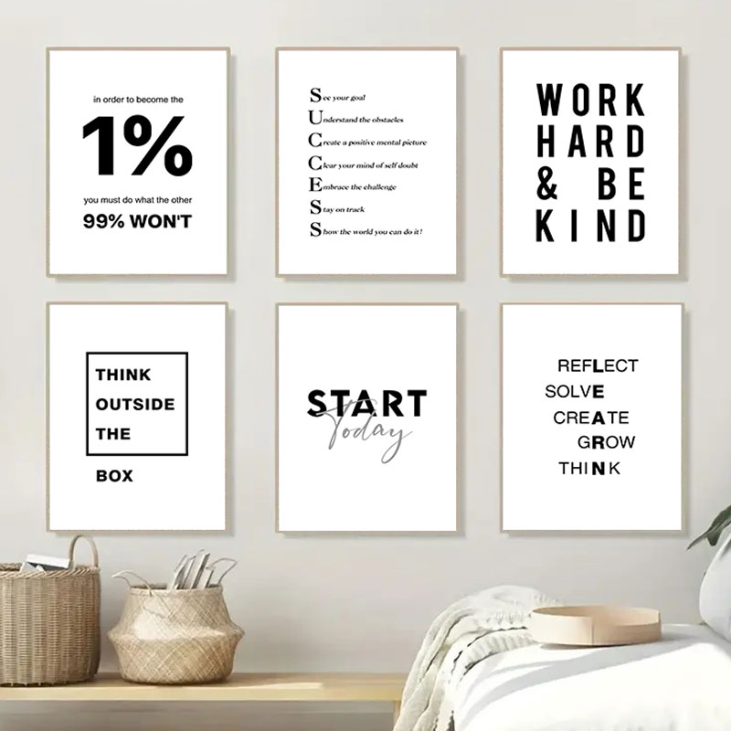 1 Stück Einfaches Schwarz-Weiß – Home Office Room Inspiration Bewertung und Preis