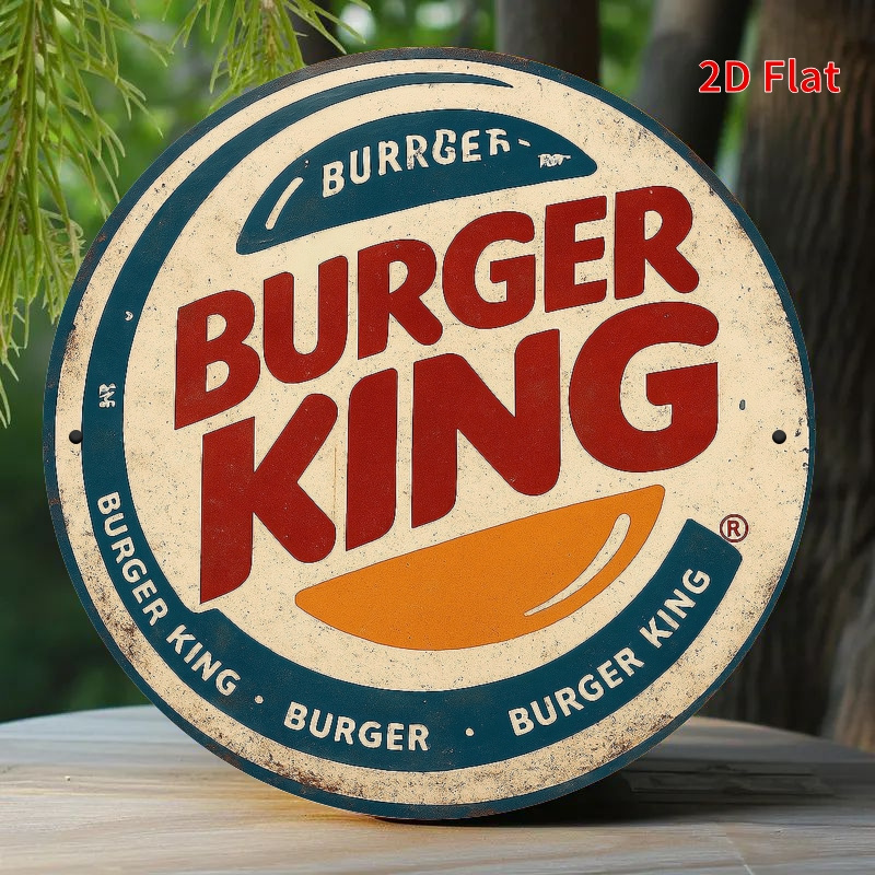 Burger King Retro-Holzlogo – R – Home Office Logo Bewertung und Preis