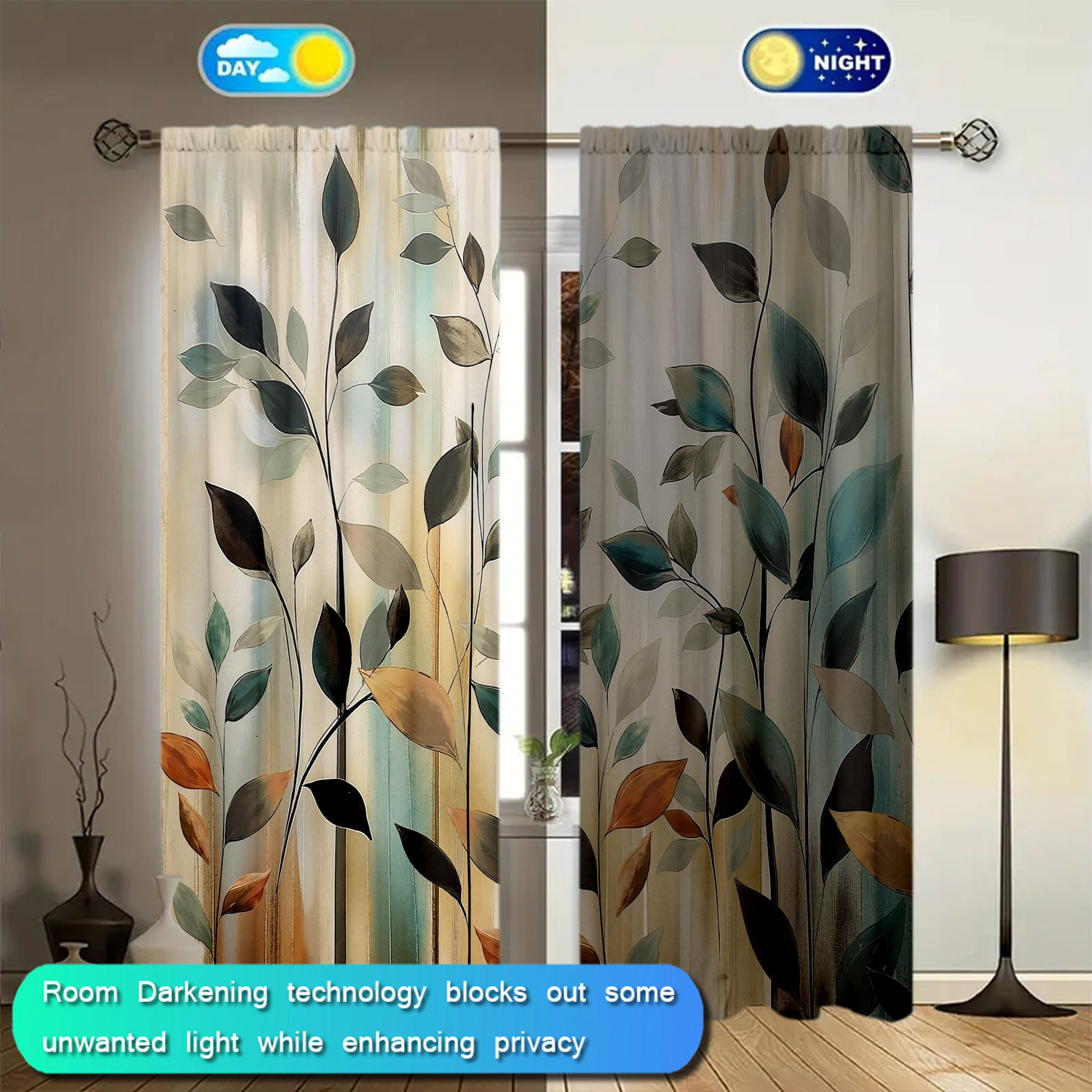 2-teilige Vorhänge mit abstrak – Home Office Room Inspiration Bewertung und Preis