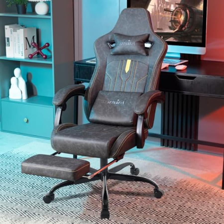 Gaming-Stuhl mit Fußstütze für – Ergonomic Office Chair Bewertung und Preis