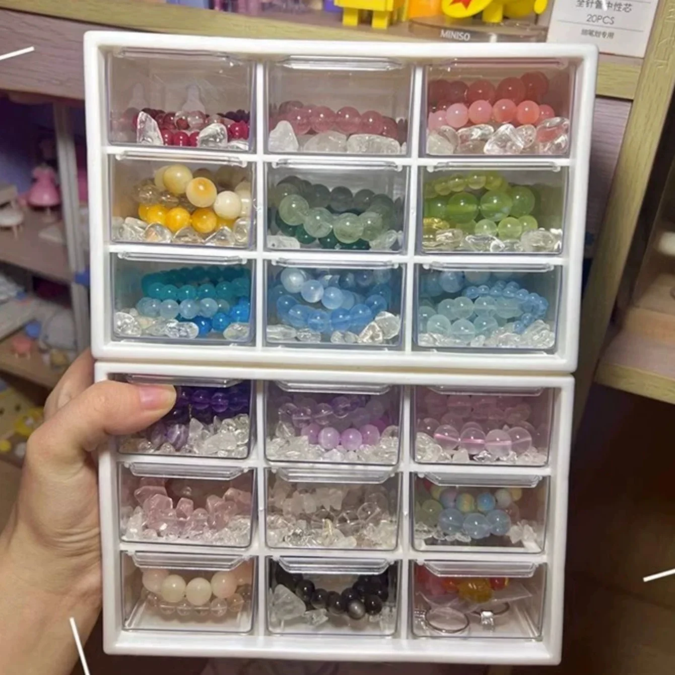Aufbewahrungsbox aus Perlenmat – Home Office Work Table Bewertung und Preis