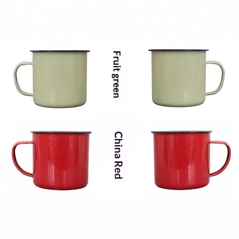 Emaille-Trinkbecher in verschi – Home Office Logo Bewertung und Preis