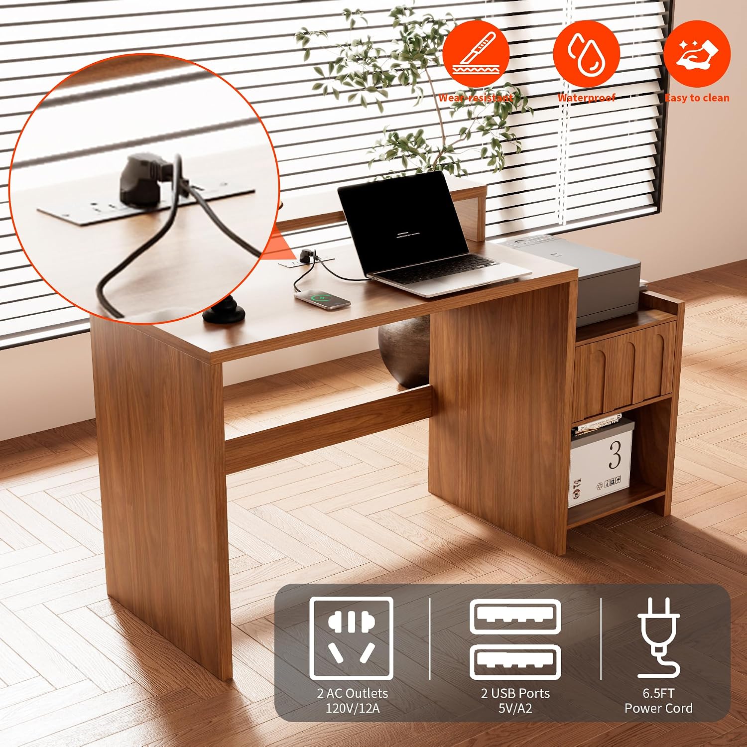 60 Zoll Chefschreibtisch mit S – Home Office Work Table Bewertung und Preis