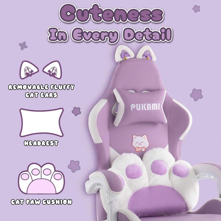 Rosa Gaming-Stuhl mit miteinan – Ergonomic Office Chair Bewertung und Preis